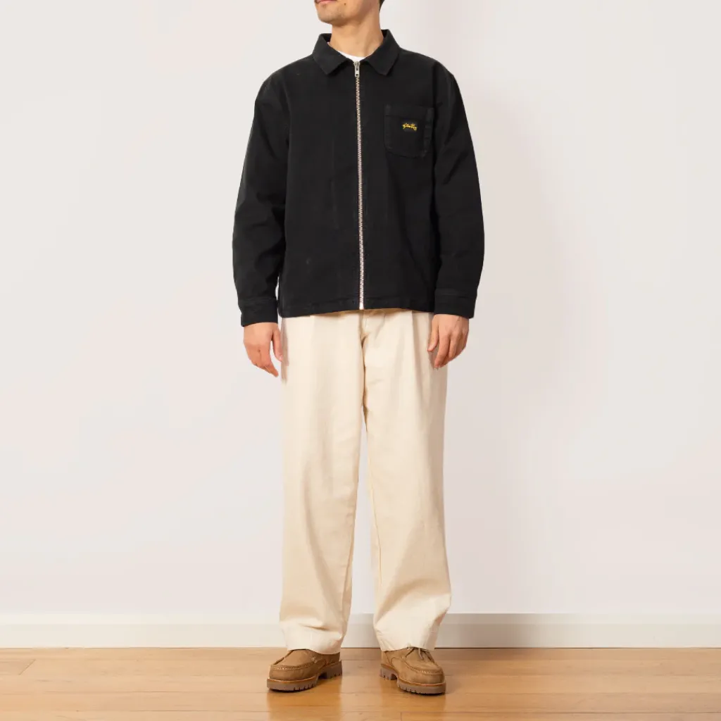 Shirts|Stan Ray Zip Shirt - Washed Black Duck